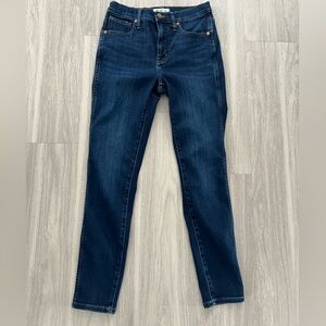 Madewell Women's Skinny Jeans - Dark Blue size 28